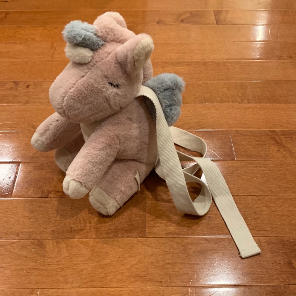 Super soft and never used unicorn backpack Zara kids brand
